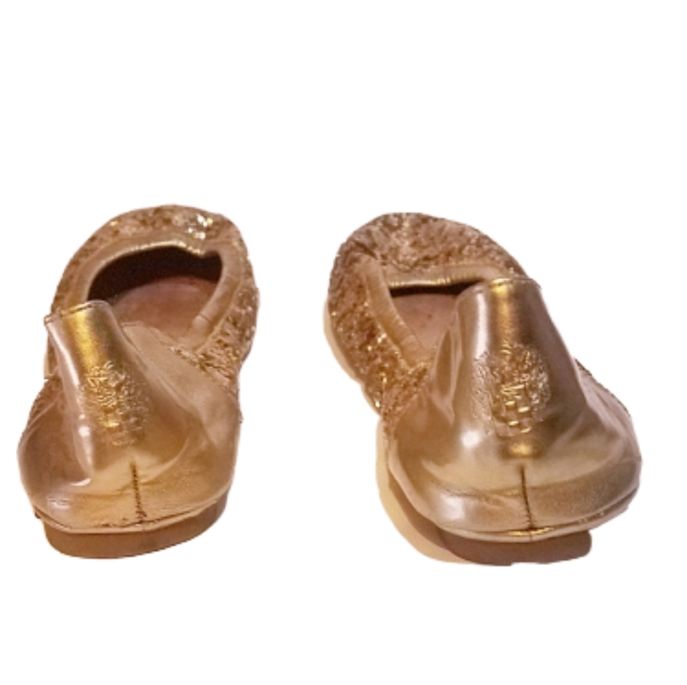 Vince Camuto Sequin Round Toe Ballet Flat Shoes - Picture 4 of 6